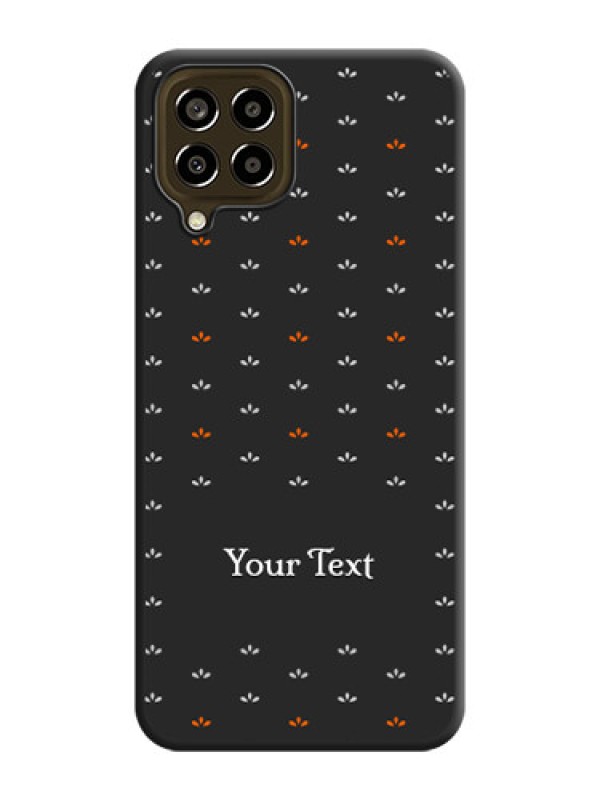 Custom Simple Pattern With Custom Text On Space Black Personalized Soft Matte Phone Covers -Samsung Galaxy M33 5G