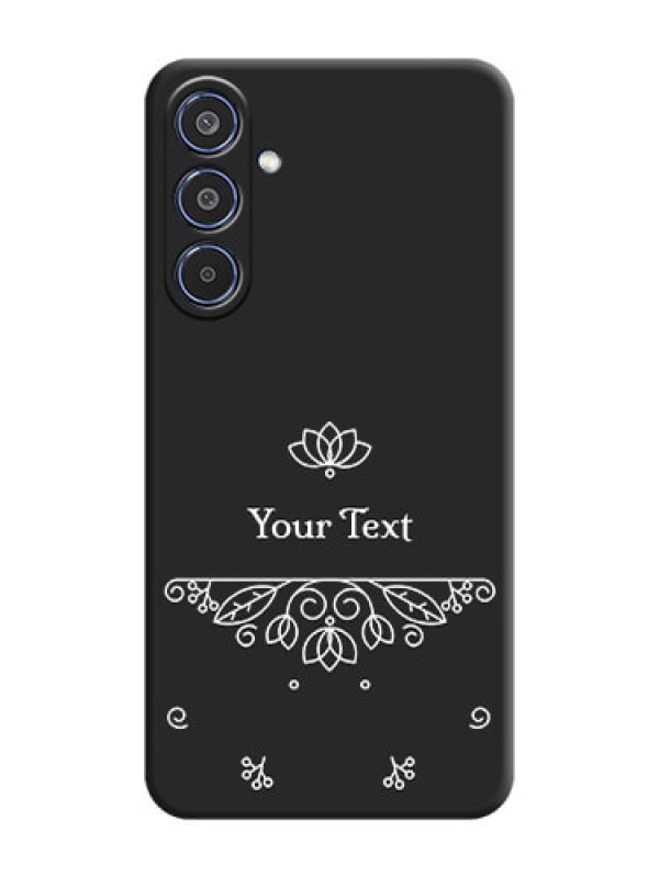 Custom Lotus Garden Custom Text On Space Black Custom Soft Matte Mobile Back Cover - Samsung Galaxy M35 5G