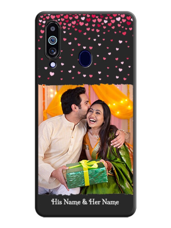 Custom Fall in Love with Your Partner  on Photo on Space Black Soft Matte Phone Cover - Galaxy M40
