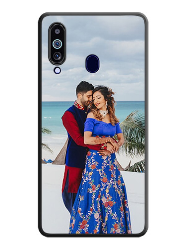 Custom Full Single Pic Upload On Space Black Personalized Soft Matte Phone Covers -Samsung Galaxy M40