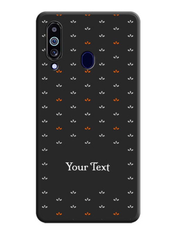 Custom Simple Pattern With Custom Text On Space Black Personalized Soft Matte Phone Covers -Samsung Galaxy M40