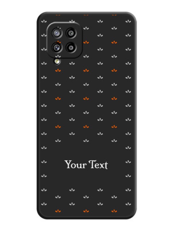 Custom Simple Pattern With Custom Text On Space Black Personalized Soft Matte Phone Covers -Samsung Galaxy M42 5G