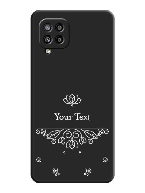 Custom Lotus Garden Custom Text On Space Black Personalized Soft Matte Phone Covers -Samsung Galaxy M42 5G