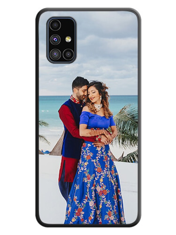 Custom Full Single Pic Upload On Space Black Personalized Soft Matte Phone Covers -Samsung Galaxy M51