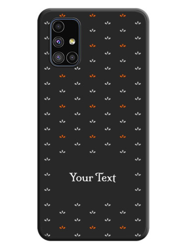 Custom Simple Pattern With Custom Text On Space Black Personalized Soft Matte Phone Covers -Samsung Galaxy M51