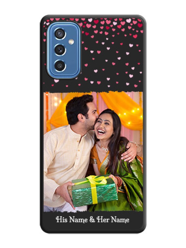 Custom Fall in Love with Your Partner  on Photo on Space Black Soft Matte Phone Cover - Samsung Galaxy M52 5G