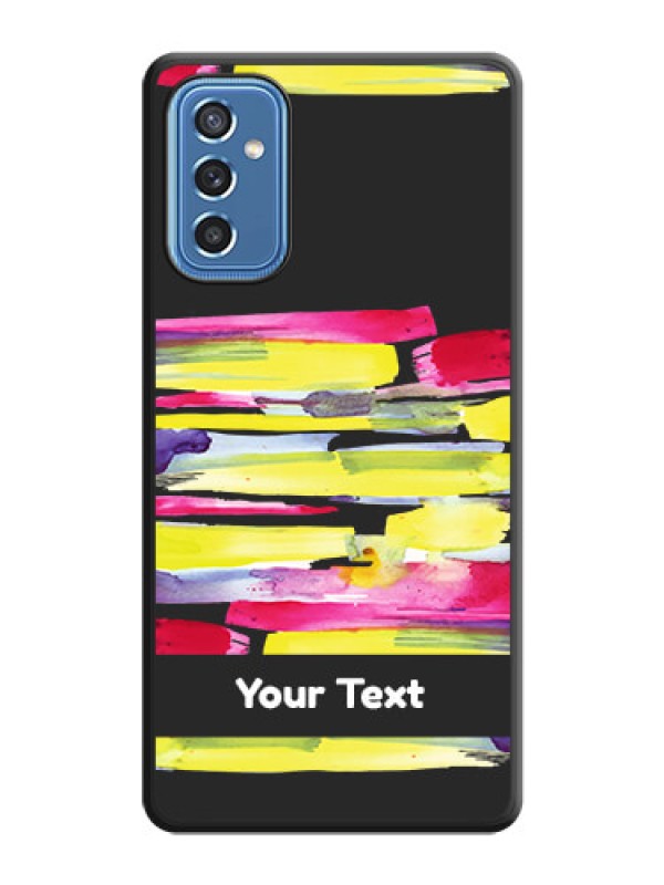 Custom Brush Coloured on Space Black Personalized Soft Matte Phone Covers - Samsung Galaxy M52 5G