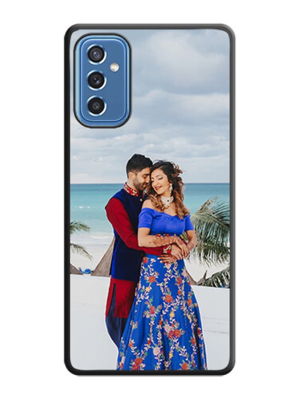 Custom Full Single Pic Upload On Space Black Personalized Soft Matte Phone Covers -Samsung Galaxy M52 5G