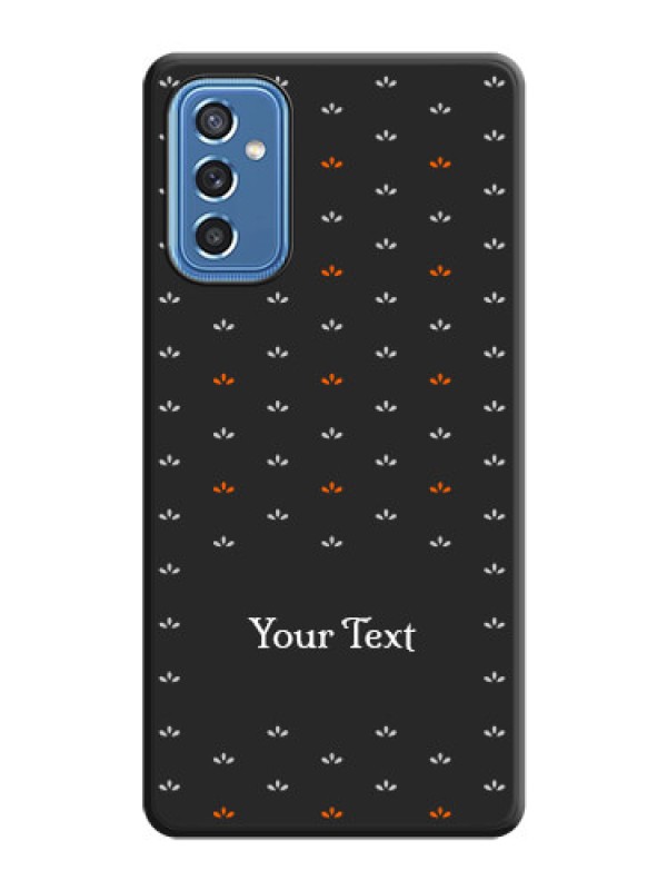 Custom Simple Pattern With Custom Text On Space Black Personalized Soft Matte Phone Covers -Samsung Galaxy M52 5G