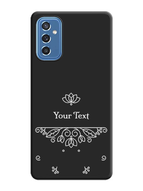 Custom Lotus Garden Custom Text On Space Black Personalized Soft Matte Phone Covers -Samsung Galaxy M52 5G