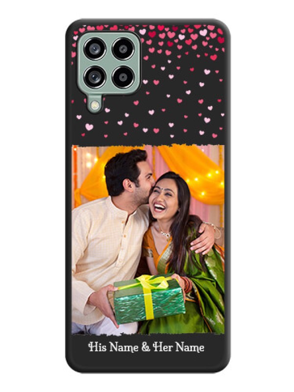 Custom Fall in Love with Your Partner  on Photo on Space Black Soft Matte Phone Cover - Galaxy M53 5G