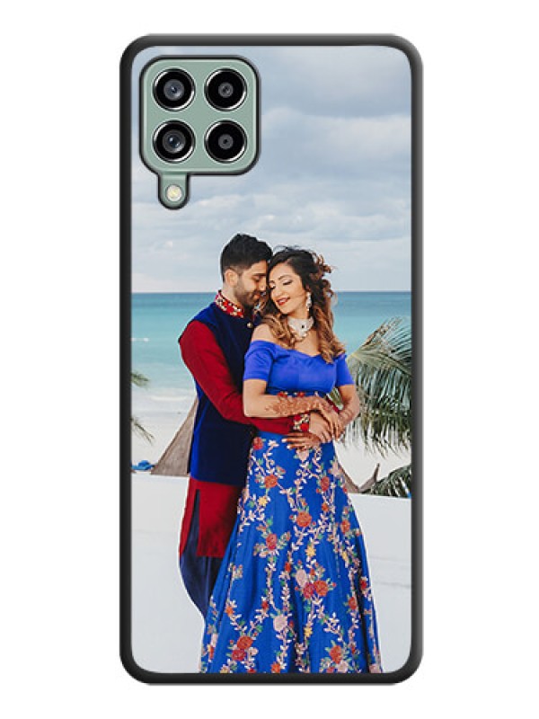 Custom Full Single Pic Upload On Space Black Personalized Soft Matte Phone Covers -Samsung Galaxy M53 5G