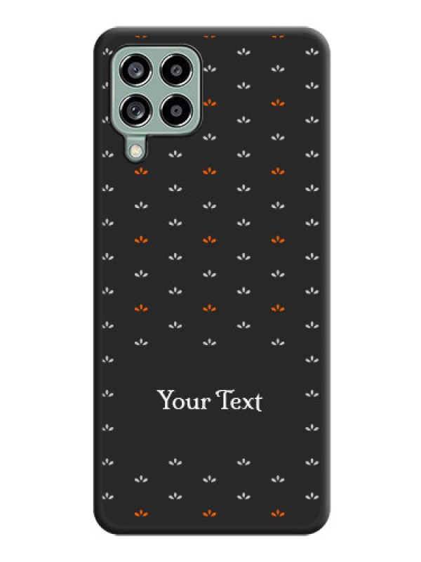 Custom Simple Pattern With Custom Text On Space Black Personalized Soft Matte Phone Covers -Samsung Galaxy M53 5G