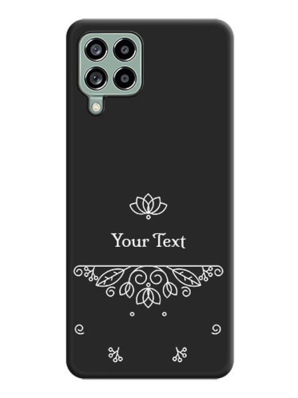 Custom Lotus Garden Custom Text On Space Black Personalized Soft Matte Phone Covers -Samsung Galaxy M53 5G