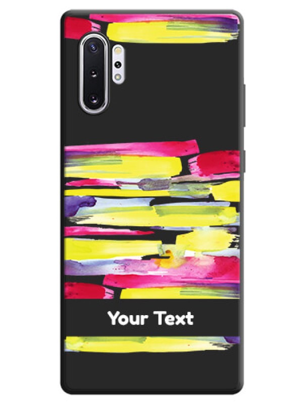 Custom Brush Coloured on Space Black Personalized Soft Matte Phone Covers - Galaxy Note 10 Plus