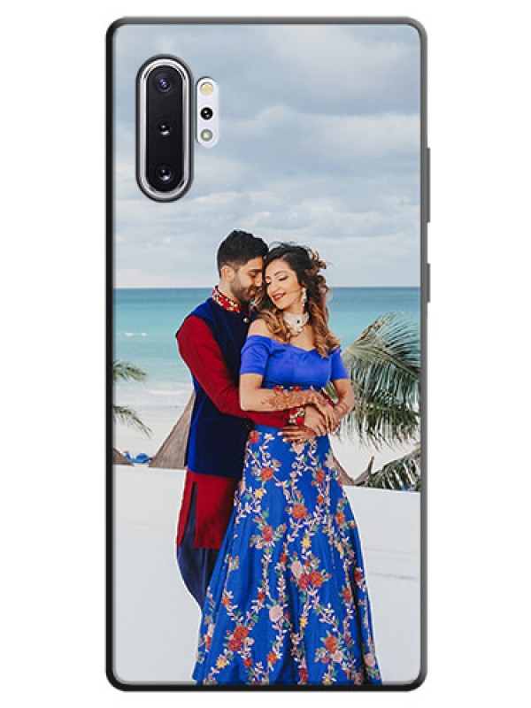 Custom Full Single Pic Upload On Space Black Personalized Soft Matte Phone Covers -Samsung Galaxy Note 10 Plus
