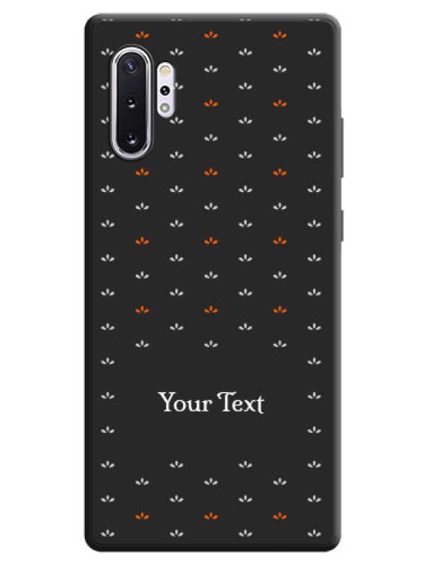 Custom Simple Pattern With Custom Text On Space Black Personalized Soft Matte Phone Covers -Samsung Galaxy Note 10 Plus