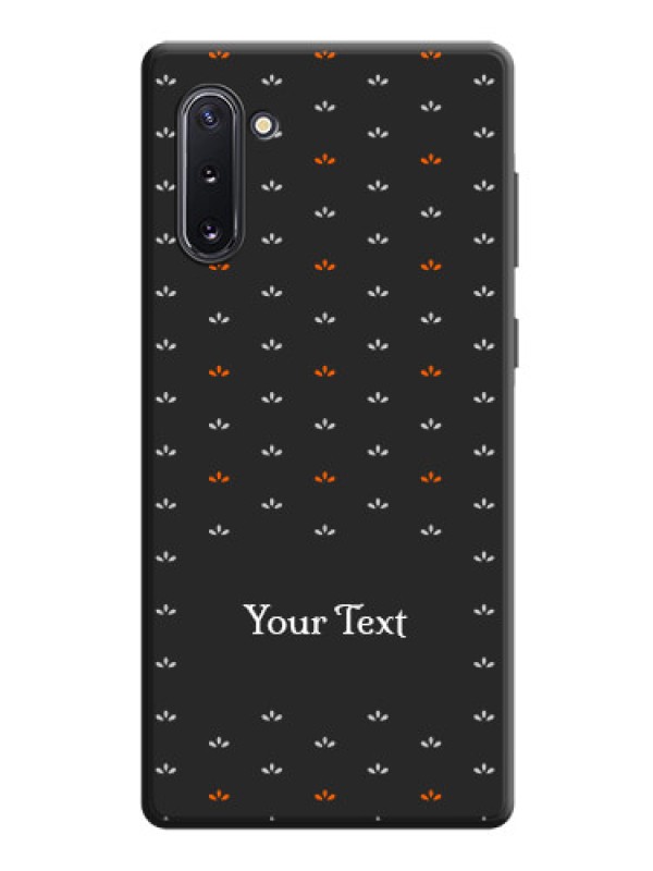 Custom Simple Pattern With Custom Text On Space Black Personalized Soft Matte Phone Covers -Samsung Galaxy Note 10