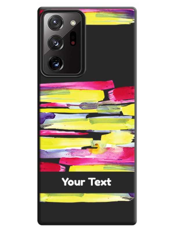 Custom Brush Coloured on Space Black Personalized Soft Matte Phone Covers - Galaxy Note 20 Ultra