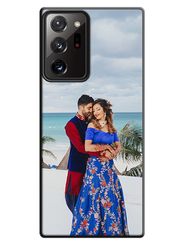 Custom Full Single Pic Upload On Space Black Personalized Soft Matte Phone Covers -Samsung Galaxy Note 20 Ultra