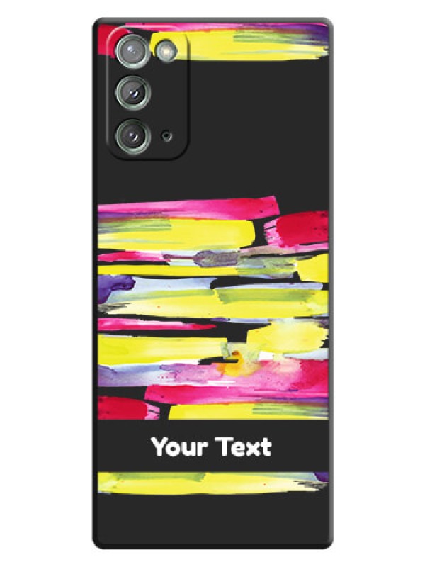 Custom Brush Coloured on Space Black Personalized Soft Matte Phone Covers - Galaxy Note 20