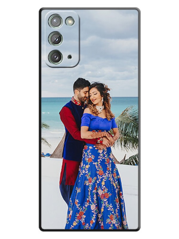 Custom Full Single Pic Upload On Space Black Personalized Soft Matte Phone Covers -Samsung Galaxy Note 20