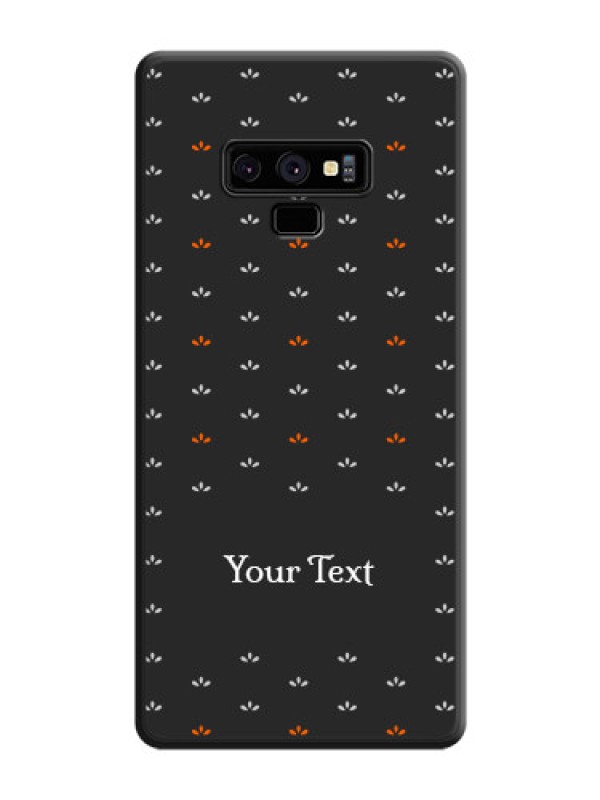 Custom Simple Pattern With Custom Text On Space Black Personalized Soft Matte Phone Covers -Samsung Galaxy Note 9