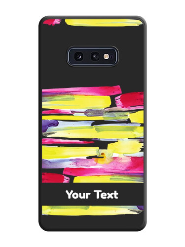 Custom Brush Coloured on Space Black Personalized Soft Matte Phone Covers - Galaxy S10E