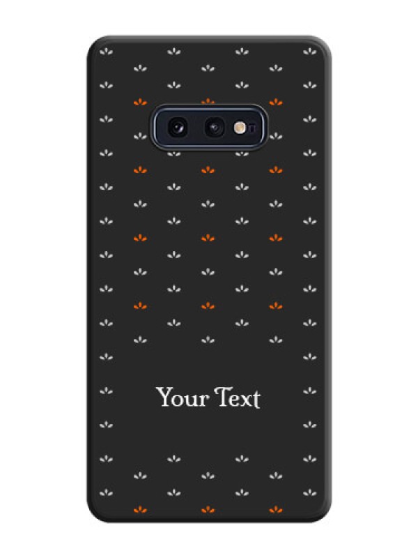 Custom Simple Pattern With Custom Text On Space Black Personalized Soft Matte Phone Covers -Samsung Galaxy S10 E
