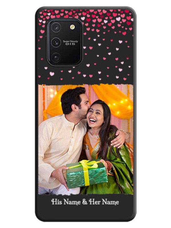 Custom Fall in Love with Your Partner  on Photo on Space Black Soft Matte Phone Cover - Galaxy S10 Lite