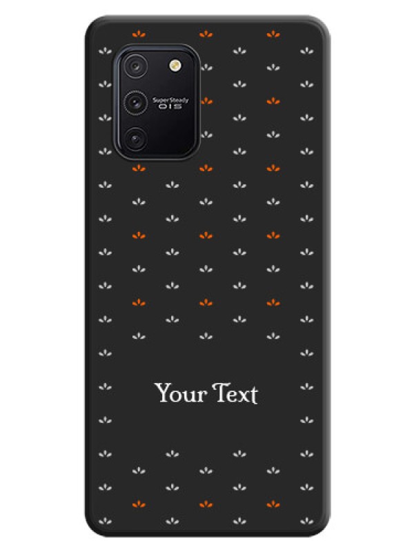Custom Simple Pattern With Custom Text On Space Black Personalized Soft Matte Phone Covers -Samsung Galaxy S10 Lite