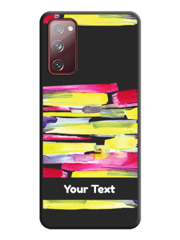 Custom Brush Coloured on Space Black Personalized Soft Matte Phone Covers - Galaxy S20 FE 5G