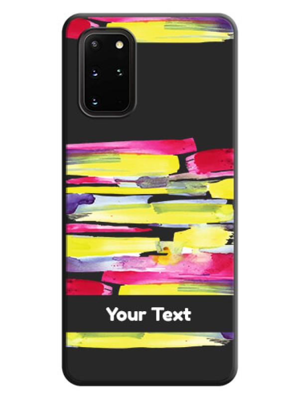 Custom Brush Coloured on Space Black Personalized Soft Matte Phone Covers - Galaxy S20 Plus