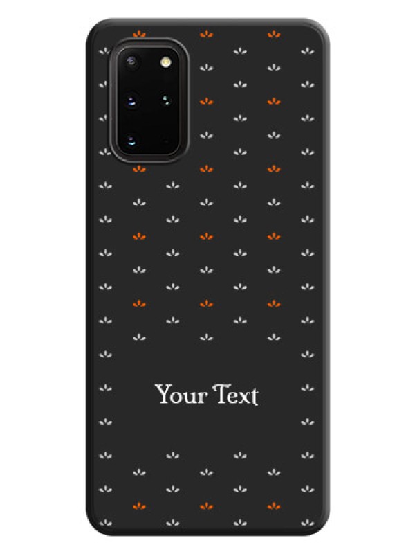 Custom Simple Pattern With Custom Text On Space Black Personalized Soft Matte Phone Covers -Samsung Galaxy S20 Plus