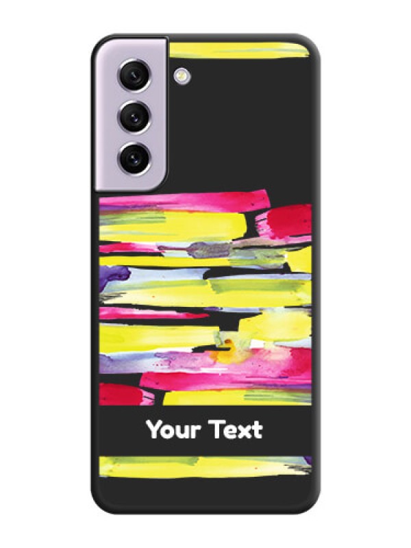 Custom Brush Coloured on Space Black Personalized Soft Matte Phone Covers - Galaxy S21 FE 5G