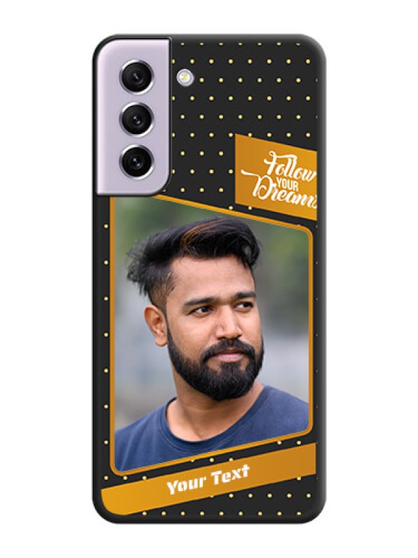Custom Follow Your Dreams with White Dots on Space Black Custom Soft Matte Phone Cases - Galaxy S21 FE 5G