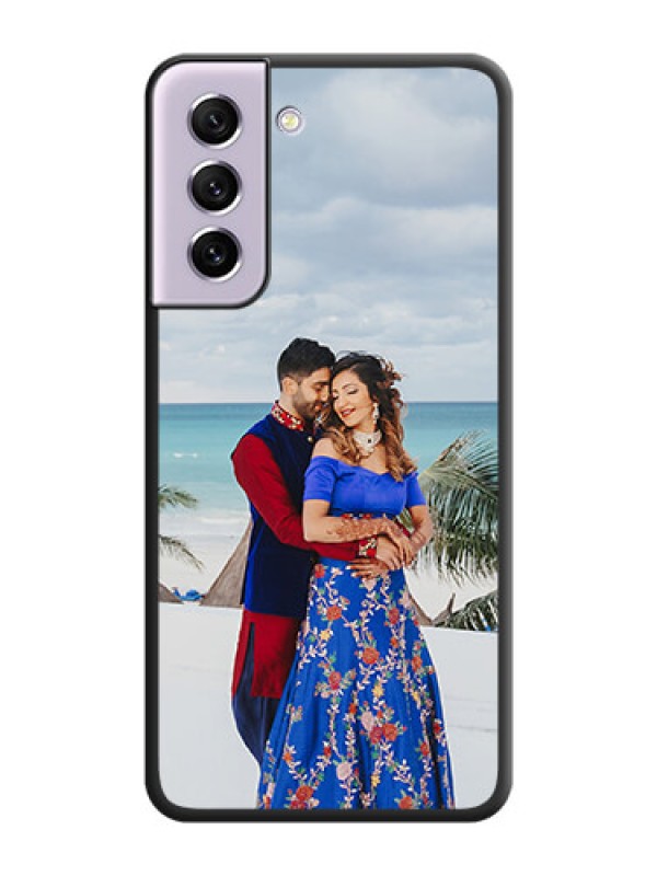 Custom Full Single Pic Upload On Space Black Personalized Soft Matte Phone Covers -Samsung Galaxy S21 Fe 5G