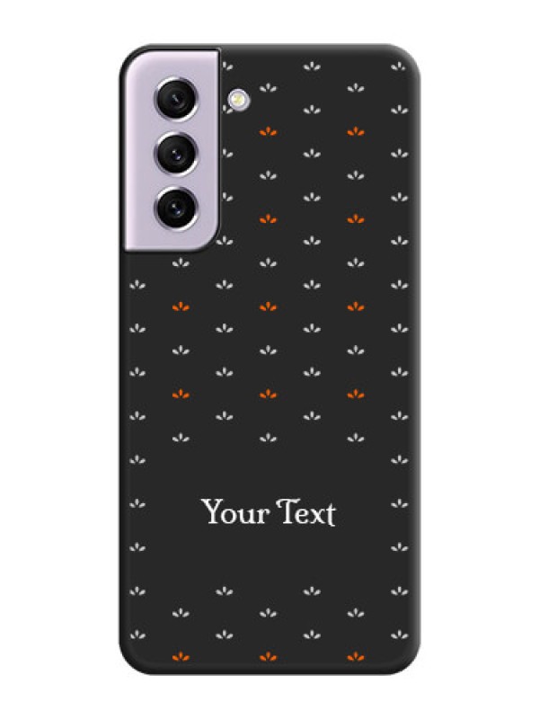 Custom Simple Pattern With Custom Text On Space Black Personalized Soft Matte Phone Covers -Samsung Galaxy S21 Fe 5G