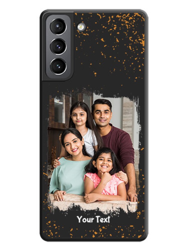 Custom Spray Free Design on Photo on Space Black Soft Matte Phone Cover - Galaxy S21 Plus