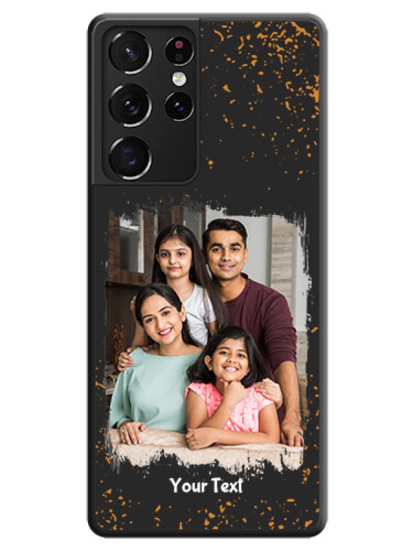 Custom Spray Free Design on Photo on Space Black Soft Matte Phone Cover - Galaxy S21 Ultra