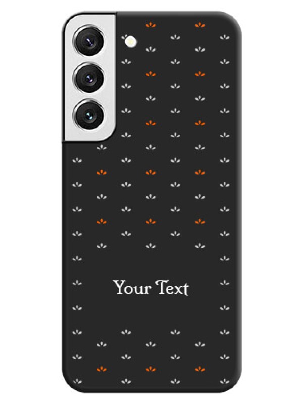Custom Simple Pattern With Custom Text On Space Black Personalized Soft Matte Phone Covers -Samsung Galaxy S22 5G