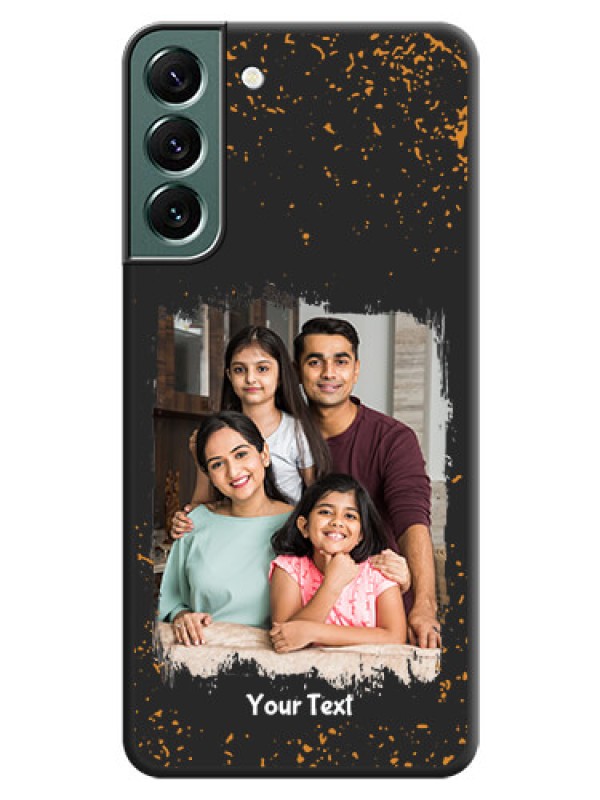 Custom Spray Free Design on Photo on Space Black Soft Matte Phone Cover - Galaxy S22 Plus 5G