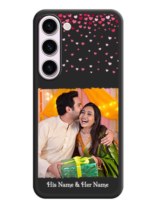 Custom Fall in Love with Your Partner  on Photo on Space Black Soft Matte Phone Cover - Samsung Galaxy S23 5G
