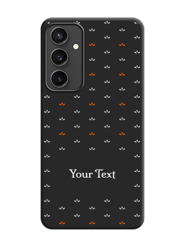 Custom Simple Pattern With Custom Text On Space Black Personalized Soft Matte Phone Covers - Galaxy S23 FE 5G
