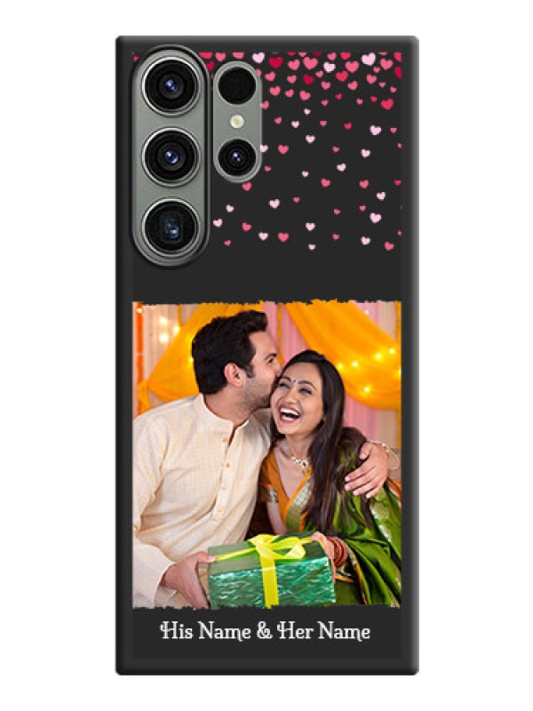 Custom Fall in Love with Your Partner  on Photo on Space Black Soft Matte Phone Cover - Samsung Galaxy S23 Ultra 5G