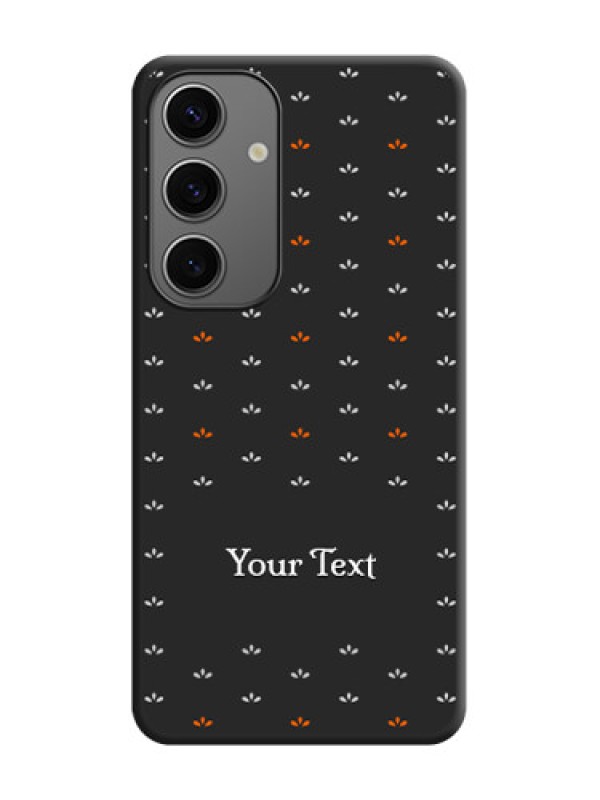 Custom Simple Pattern With Custom Text On Space Black Personalized Soft Matte Phone Covers - Galaxy S24 5G