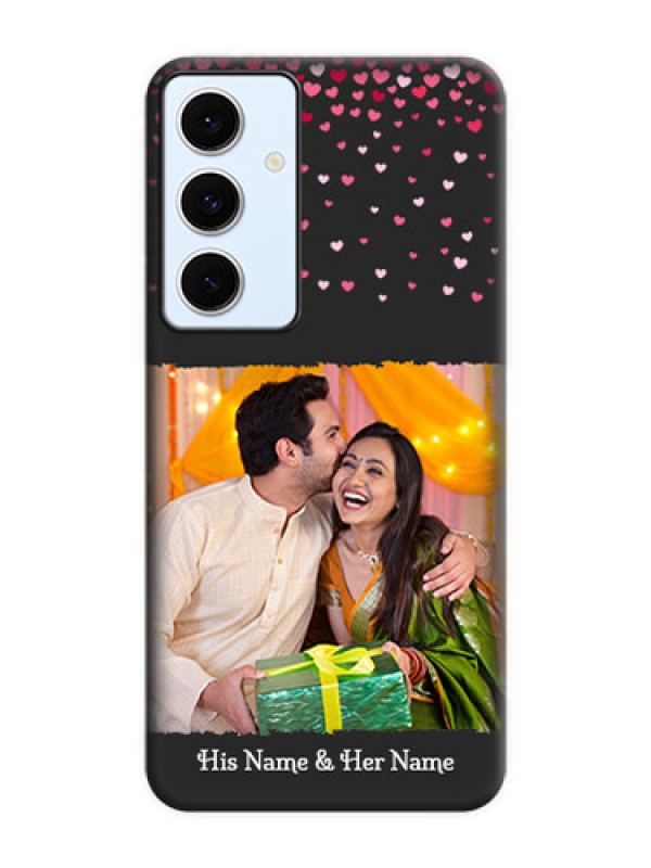 Custom Fall in Love with Your Partner on Photo On Space Black Custom Soft Matte Mobile Back Cover - Galaxy S24 FE 5G