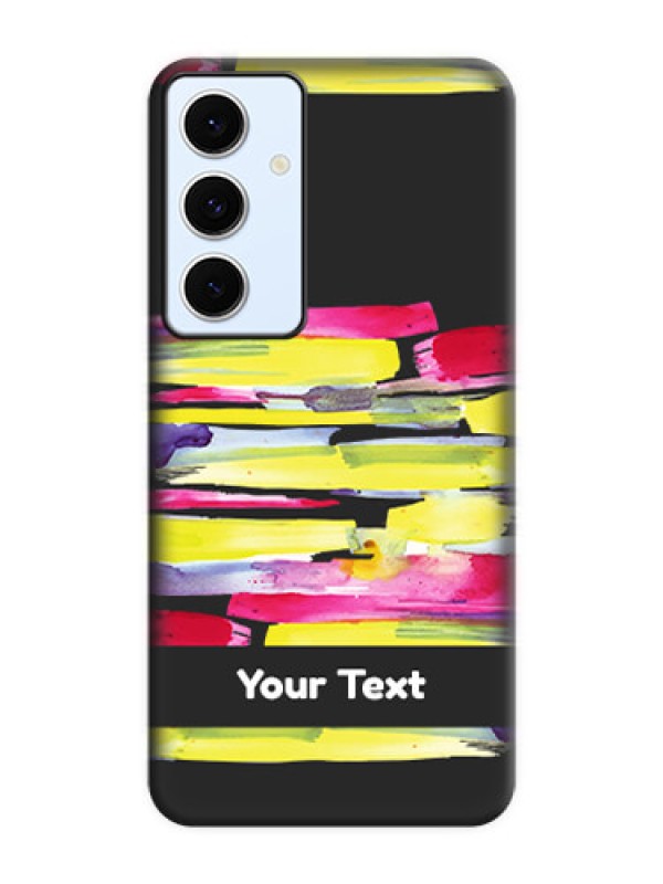 Custom Brush Coloured On Space Black Custom Soft Matte Mobile Back Cover - Galaxy S24 FE 5G