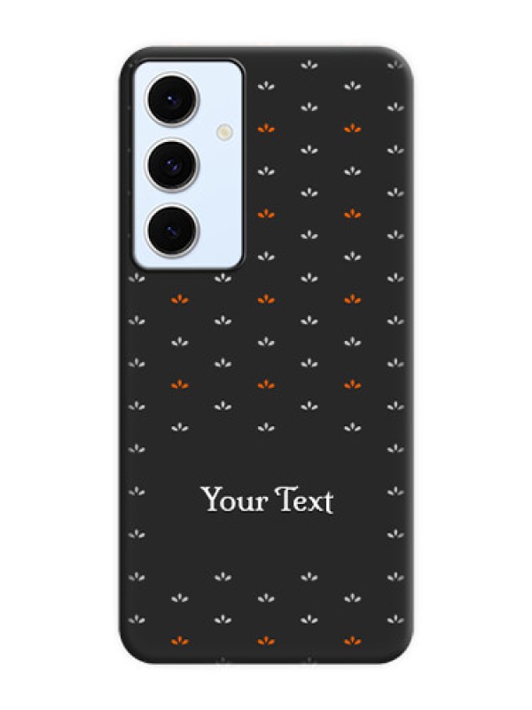 Custom Simple Pattern With Custom Text On Space Black Custom Soft Matte Mobile Back Cover - Galaxy S24 FE 5G