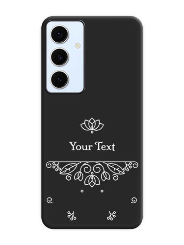 Custom Lotus Garden Custom Text On Space Black Custom Soft Matte Mobile Back Cover - Galaxy S24 FE 5G